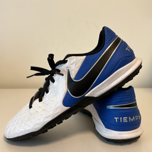 Nike Tiempo Legend 8 Pro TF Daybreak - White/Black/Hyper Royal/silver size men7 - Picture 10 of 10